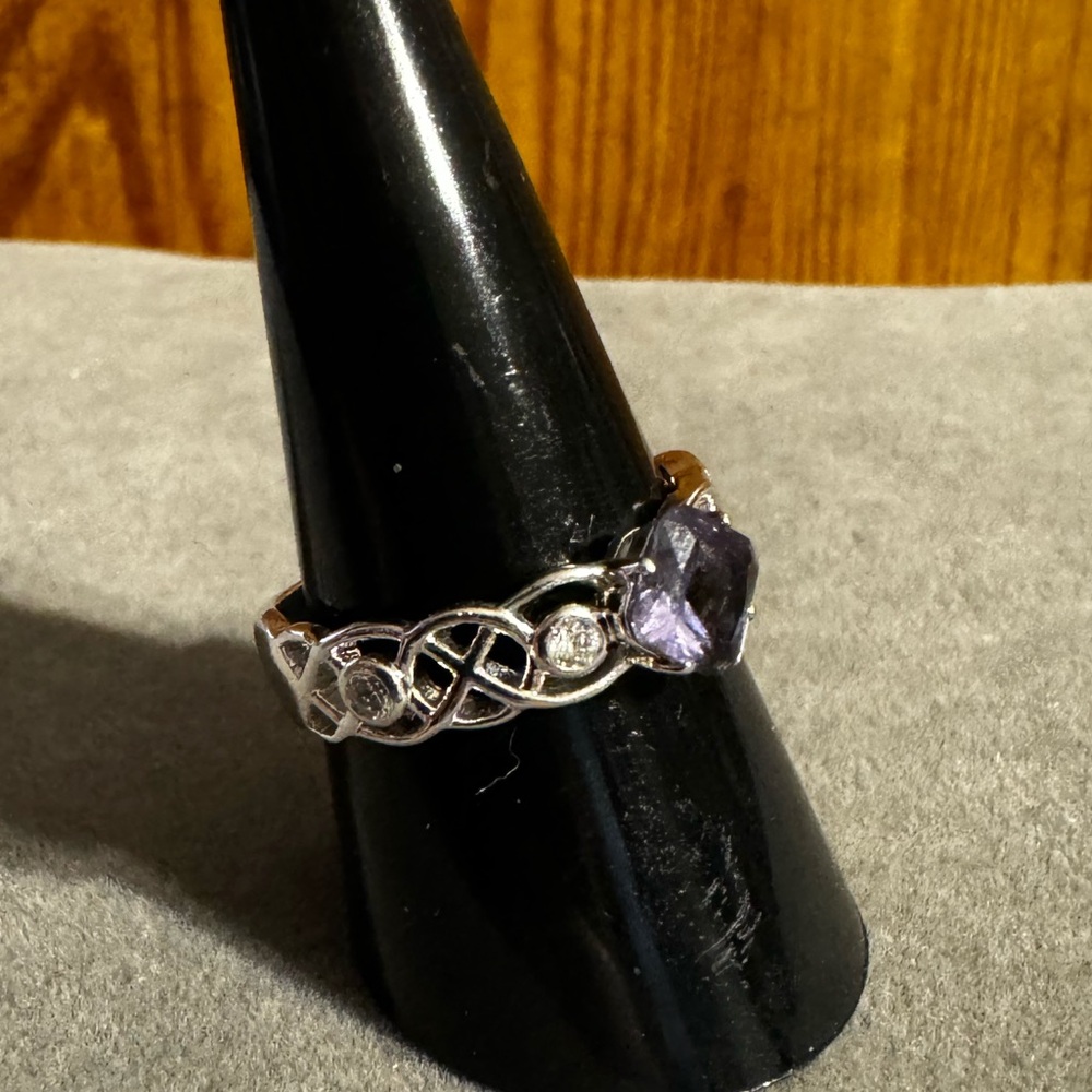 Ring Bomb Party RBP Purple & Silver Tone Ring